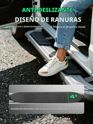 Vista 8 de YHTAUTO Estribos de 4 pulgadas para Chevy y GMC, cabina estándar/regular Cromo