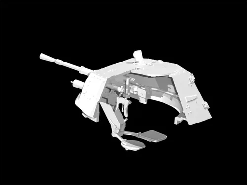 Vista 15 de ICM Modelos Panhard 178 AMD-35 WWII Kit de modelos blindados franceses