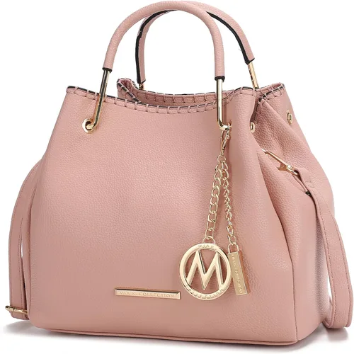 Vista 17 de MKF Collection Mia K - Bolso de mano para mujer, de piel vegana, con asa superior, bolso de mano