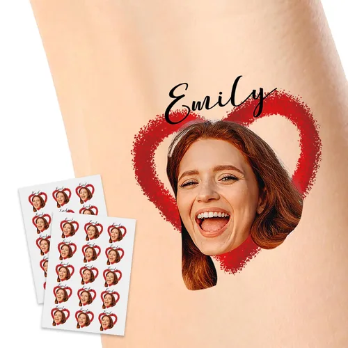 Vista 20 de Tatuajes temporales personalizados, tatuajes de flores de nacimiento personalizados para cumpleaños, boda, despedida de soltera, 1 juego de 15