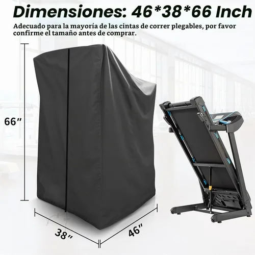 Vista 2 de XYZCTEM - Cubierta para cinta de correr plegable impermeable a prueba de polvo Fit for Most Indoor Outdoor Fold-able Treadmills, Waterproof