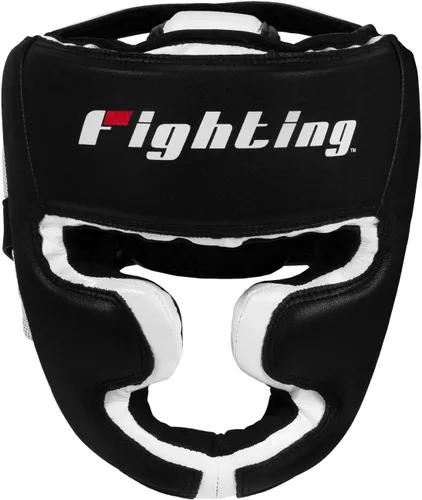Vista 2 de Fighting Sports S2 Gel Full Training Headgear, Negro/Blanco, Regular
