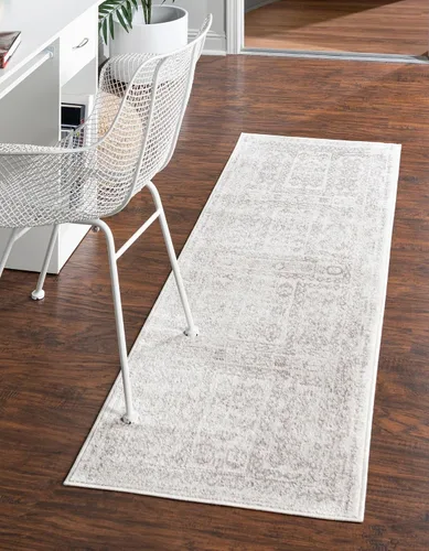 Vista 14 de Unique Loom Oxford Collection - Alfombra rectangular de 2 x 3 pies 1 pulgada, color beige y marfil
