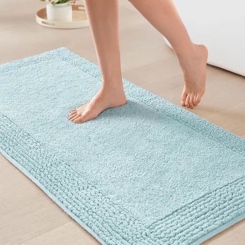 Vista 24 de Madison Park Splendor - Alfombra de baño reversible 100% algodón con mechones - 3000 GSM calidad hotelera lujosa felpa de pelo medio alfombrilla