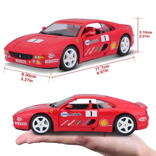 Vista 8 de Bburago 18-26306 Escala 1/24 - Ferrari F355 Challenge, Rojo