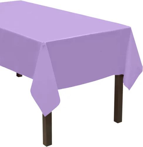 Vista 9 de Party Essentials ValuMost - Mantel de plástico disponible en 36 colores, 54 x 108 pulgadas, rojo