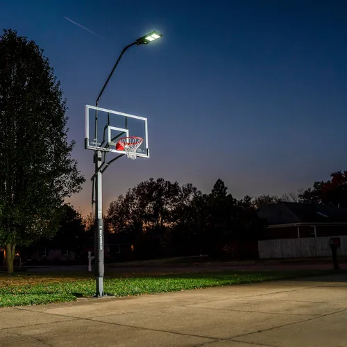 Vista 7 de Silverback La luz LED de aro de baloncesto ilumina el tablero