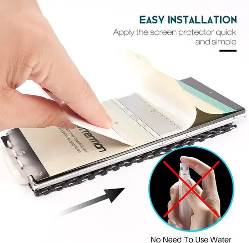 Vista 8 de LK Protector de pantalla de TPU flexible diseñado para Google Pixel 6 Pro (no de vidrio) + 2 protectores de lente de cámara de vidrio templado