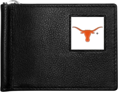 Vista 28 de Siskiyou Cartera deportiva de cuero con clip para billetes de la NCAA
