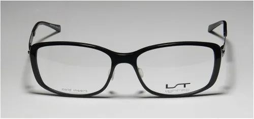 Vista 3 de Lightec 7035l - Lentes de diseño óptico popular, de borde completo, bisagras flexibles (53-15-135, negro y gris)
