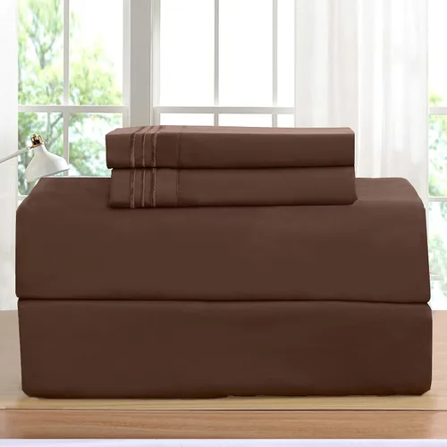 Vista 19 de Elegant Comfort Juego de sábanas de lujo en Amazon 1500 Premier resistente a las arrugas, la decoloración y las manchas, juego de sábanas de 4