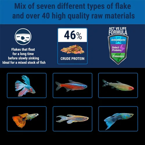 Vista 5 de TetraMin Alimento en escamas tropicales nutricionalmente equilibrado para peces tropicales, 7.06 onzas (paquete de 1)