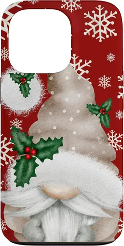 Vista 10 de Aesthetic Snowflake Cute Winter Gnome for Christmas Grandma Case for iPhone 17