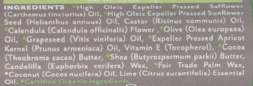 Vista 3 de Calmante Touch, Bálsamo Labial Coco Lima Organic, 0.25 oz