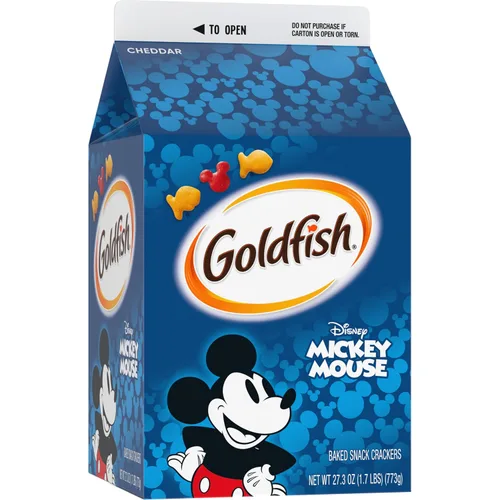 Vista 29 de Goldfish Galletas de queso cheddar, horneadas con grano entero, caja de 27.3 onzas