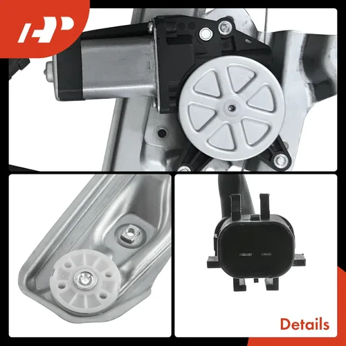 Vista 7 de A-Premium Elevalunas eléctrico con motor compatible con Buick Encore 2013-2019 lado trasero del conductor for Buick Encore 2013-2019
