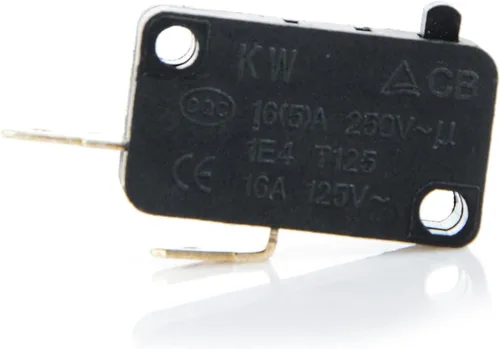 Vista 2 de 5 unids 15A 250V Micro interruptor de conexión única Mini interruptor de límite para puerta de horno microondas