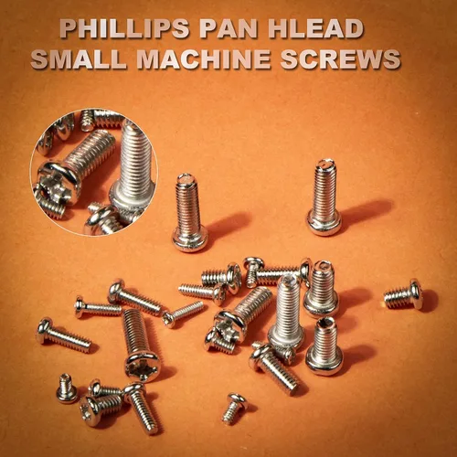 Vista 4 de 1200 piezas Phillips Pan Head Pequeña Máquina Scews, Tornillo pequeño, Tornillo Pequeño Tornillo de Cabeza Pan, Mini Tornillo Surtido Kit