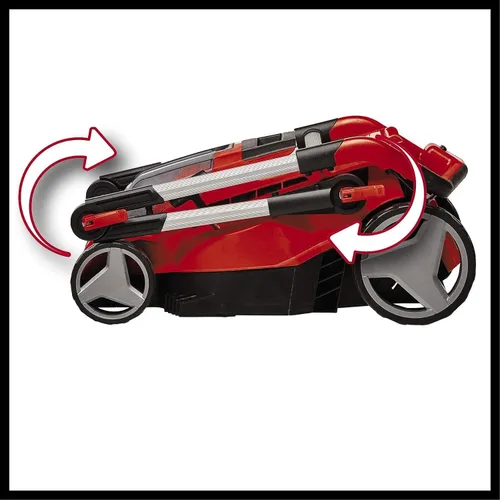Vista 7 de Einhell Power X-Change - Cortacésped inalámbrico 36/41 – 36 V, ancho de corte de 16.1 in, caja de césped de 50 L, 6 alturas de corte – GP-CM 36/41