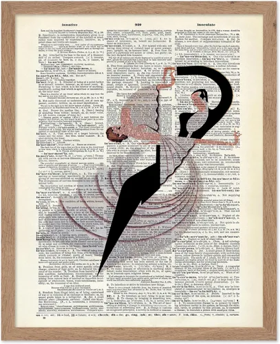 Vista 27 de Poster Master Póster de Arte del Diccionario - Impresión Retro de Mujer Soldadora - Arte de Sándwich de Queso a la Parrilla - Regalo para Ella