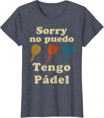 Vista 20 de Funny I Have Padel Player Sport en Español Camiseta Hombre