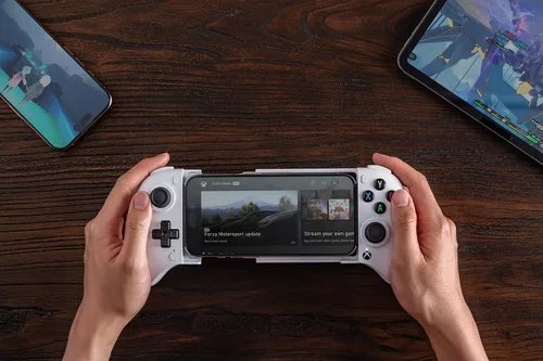 Vista 6 de 8Bitdo Ultimate Mobile Gaming Controller for iPhone, Apple, Android & Xbox Cloud Gaming, Bluetooth Gamepad with Hall Effect Joysticks, 2 Pro Back