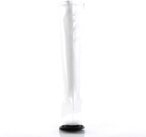 Vista 3 de Botas de disfraz blancas para mujer - 9, Charol blanco