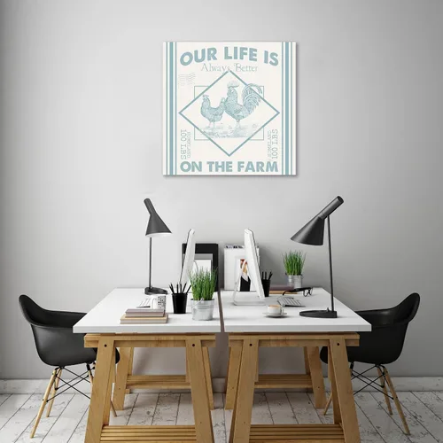 Vista 5 de Jaxson Rea "Vintage Farmhouse III Gallery Wrapped Canvas by Pela Studio, 12" x 12