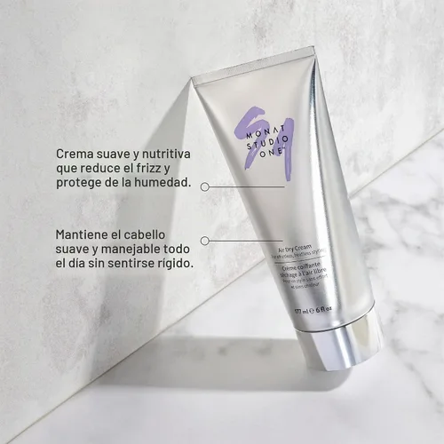 Vista 4 de MONAT STUDIO ONE™ Crema de secado al aire, suave, crema para peinar el cabello para sujeción táctil y protección contra la humedad. Control