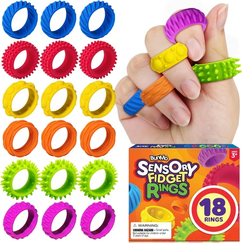 Vista 10 de BunMo Anillos magnéticos negros – Imanes mejorados de grado N45, sin BPA, compacto y silencioso juguete para ansiedad para adultos y adolescentes
