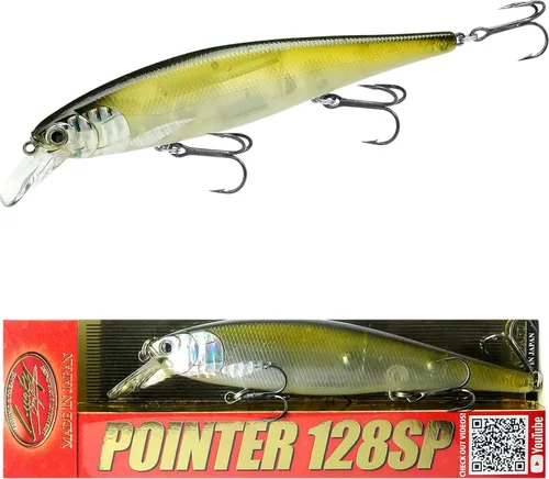 Vista 26 de LUCKY CRAFT Pointer 128SP, Señuelo de Pesca de Lubina de Lago de Agua Dulce, Jerkbait, Suspendido, Aparejos de Pesca, Accesorios de Pesca, Equipo