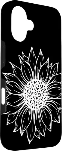 Vista 3 de iPhone 16 Cute and Beautiful White Flower of Sunflower Case