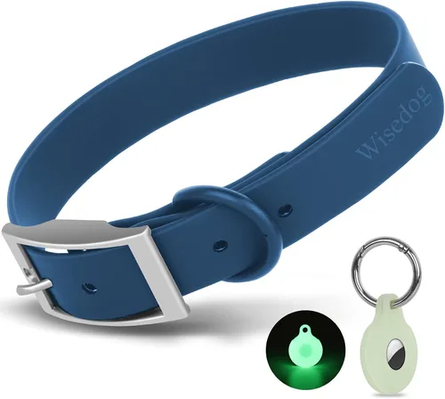 Vista 20 de Wisedog Collar de perro impermeable: ajuste múltiple de 7 a 23.6 pulgadas, correa recubierta de goma suave, fácil de limpiar, para perros pequeños