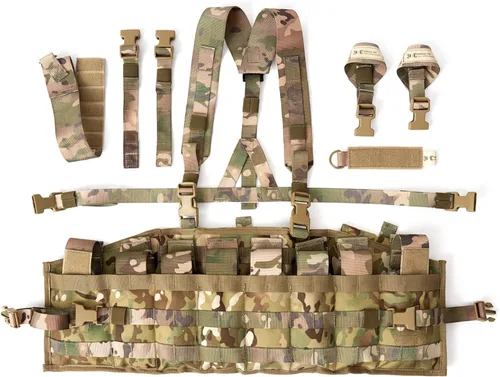 Vista 8 de Chaleco táctico militar MT MOLLE II (TAP) con correas