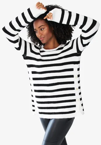 Vista 4 de Ellos Suéter sin botones para mujer de talla grande