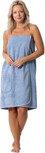 Vista 13 de Robe Direct Women’s Terry Cloth Spa and Bath Towel Wrap with Adjustable Closure & Elastic Top