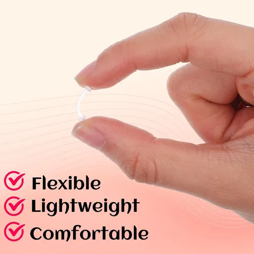 Vista 3 de 15 piercings transparentes para cejas, curvados de 0.63 onzas, retenedores de piercing de ombligo, aretes flexibles para cartílago, cejas, lengua