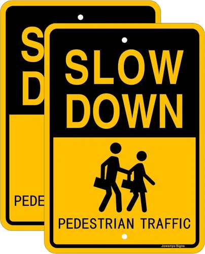 Vista 11 de Letrero de "Slow Down Children at Play", 17 x 12 pulgadas, aluminio reflectante, protección UV, resistente a la intemperie, impermeable, tinta