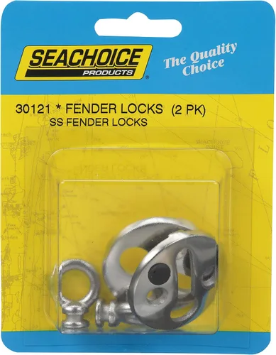 Vista 4 de Seachoice Cerradura de guardabarros para barco, acero inoxidable, paquete de 2