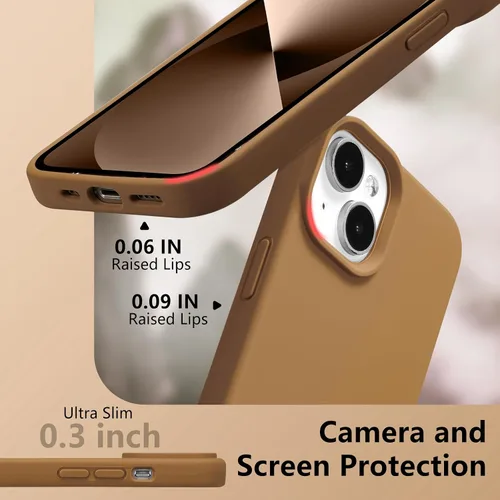 Vista 628 de Funda magnética de silicona para iPhone 13 Pro, color blanco antiguo [Compatible con Magsafe] [Forro de microfibra suave antiarañazos], funda