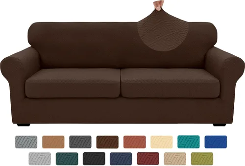 Vista 112 de XINEAGE Funda de diván para sofá en forma de L, fundas de sofá modular para mascotas, funda de asiento de sofá antideslizante lavable, fundas