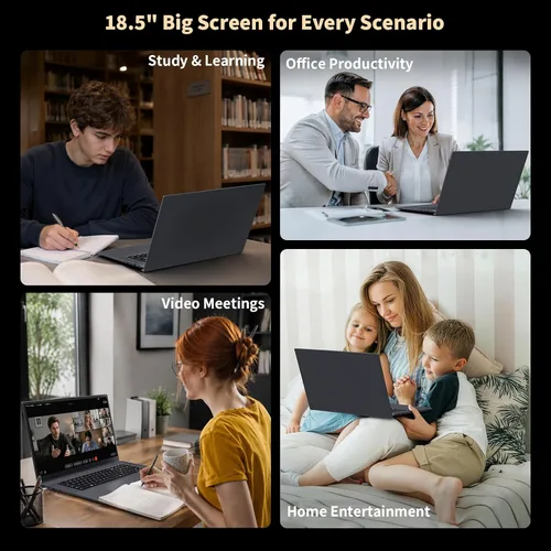 Vista 23 de EKY Portátil de 18,5 pulgadas, 16 GB de RAM, SSD de 1 TB, computadora