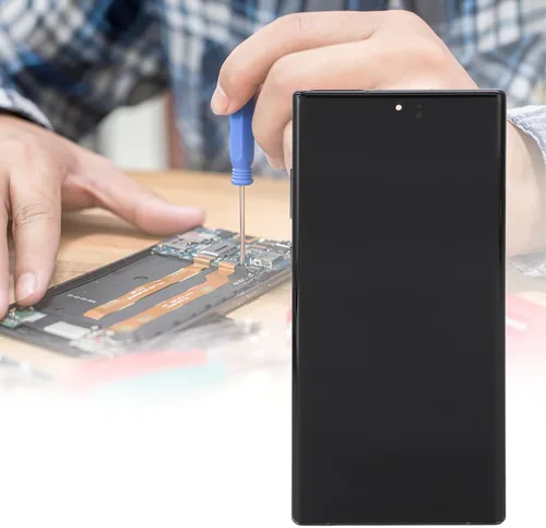 Vista 5 de Vikye Kit de repuesto para Note 10 Plus, reemplazo de pantalla OLED para Note 10 Plus con marco de huellas dactilares, pantalla digitalizadora