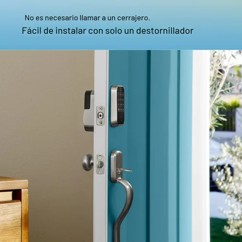 Vista 2 de Yale Assure Lock 2 - Cerradura con teclado y Bluetooth con palanca Norwood en cuero negro satinado