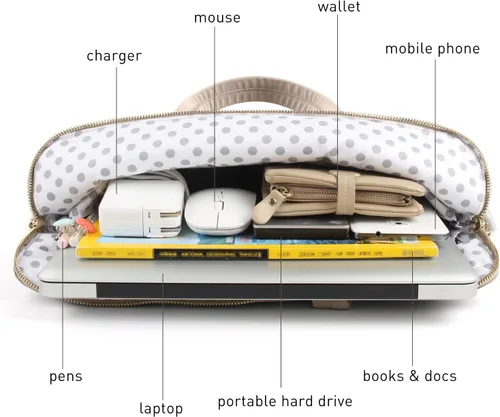 Vista 8 de Kamlui Laptop Bag for Women Slim Travel