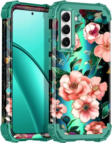 Vista 145 de Casetego Funda para Galaxy A16 5G, que brilla en la oscuridad, tres capas, resistente, a prueba de golpes, protección completa, policarbonato duro