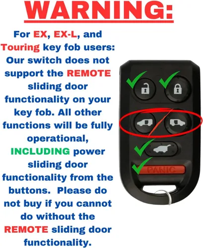 Vista 2 de SWITCHDOCTOR Interruptor maestro de ventana para Honda Odyssey 2005-2010 (Van, 35750-SHJ-305)