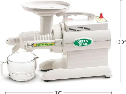 Vista 5 de Green Star Tribest Greenstar GS-1000 - Exprimidor estándar, color blanco