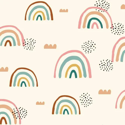 Vista 5 de RoomMates RMK11730RL Taupe Rainbow's End Peel and Stick Wallpaper