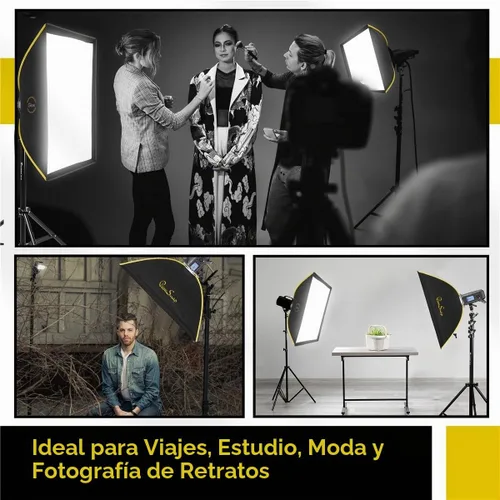Vista 6 de Glow ParaSnap 24x34 quot; caja de luz rectangular SterlingFibre Bowens Mount con Ext
